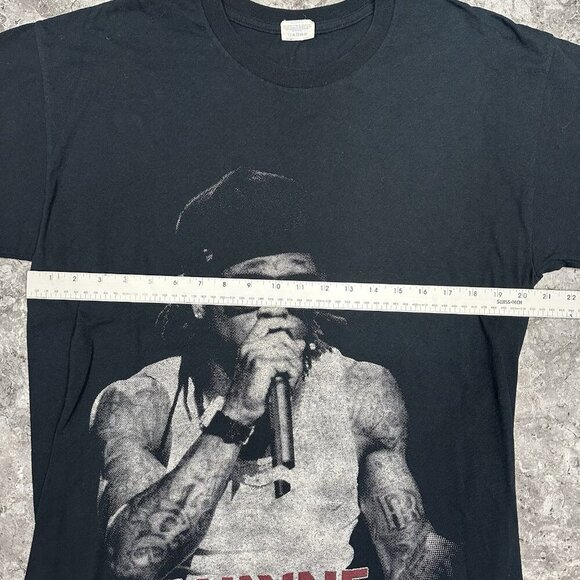Lil Wayne Tour T Shirt Black Mens L 2011 Young Money Rapper Hip Hop Music - Picture 4 of 5